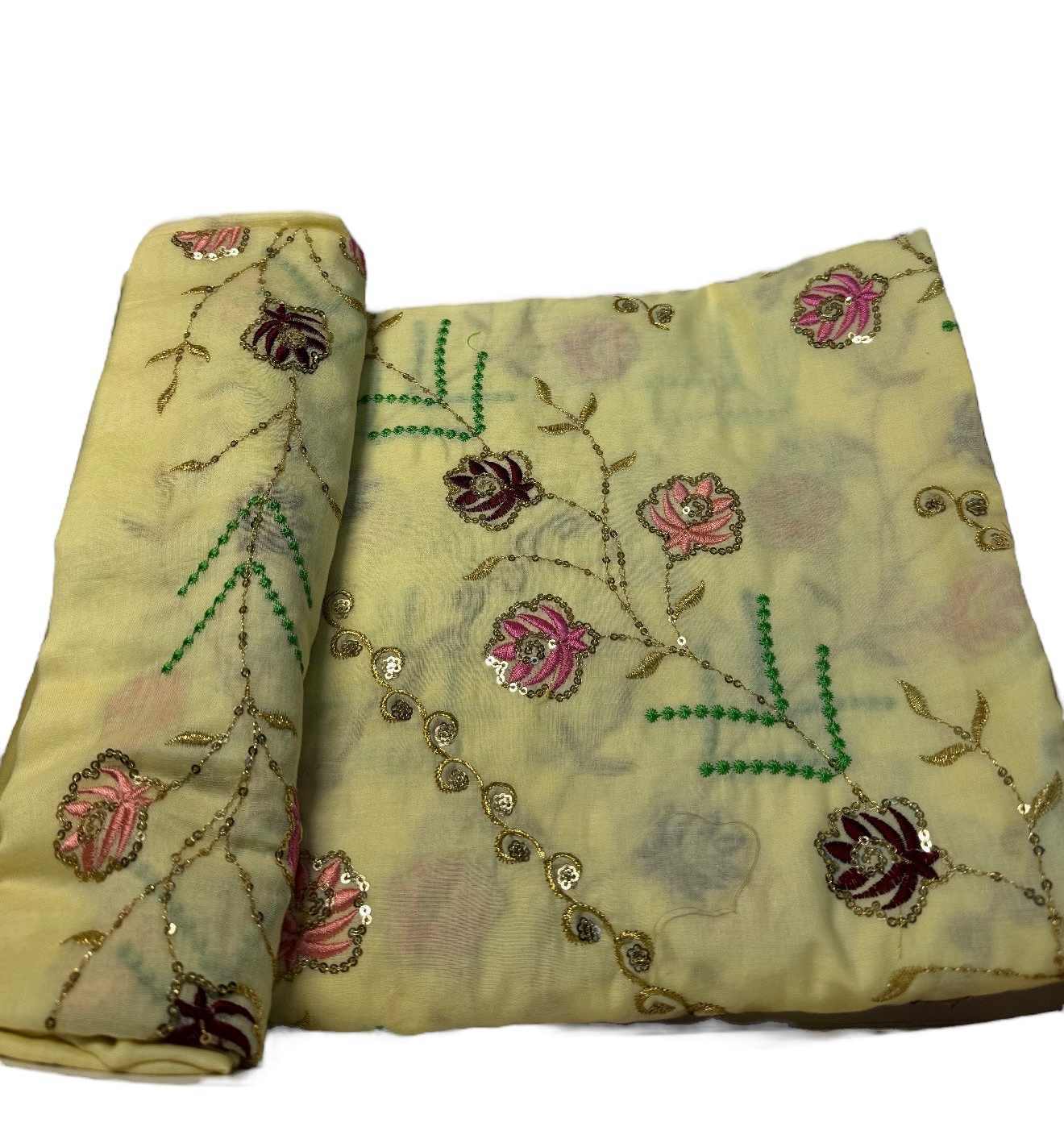 قطعة قطن مخروز مع الشيلة